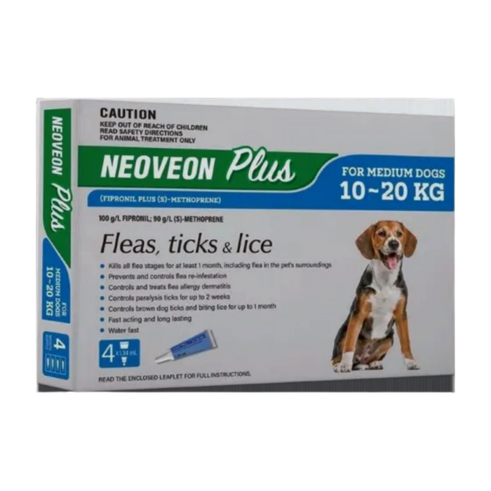 Neoveon Plus For Medium Dogs - Up To 10kg - 20kg 4 Pack