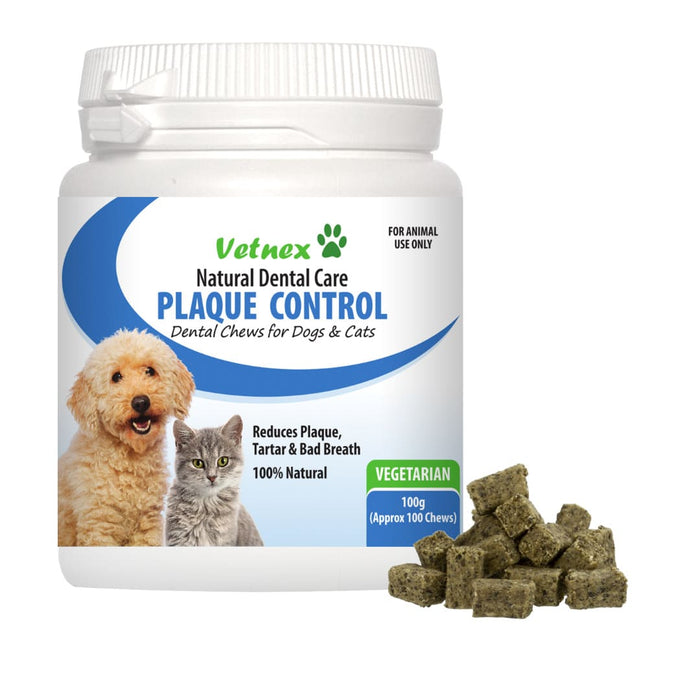 VETNEX Plaque Control Dogs & Cats Dental Chews - Vegetables 100G