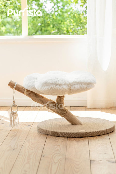 60cm Purrista Natural Wood Cat Tree