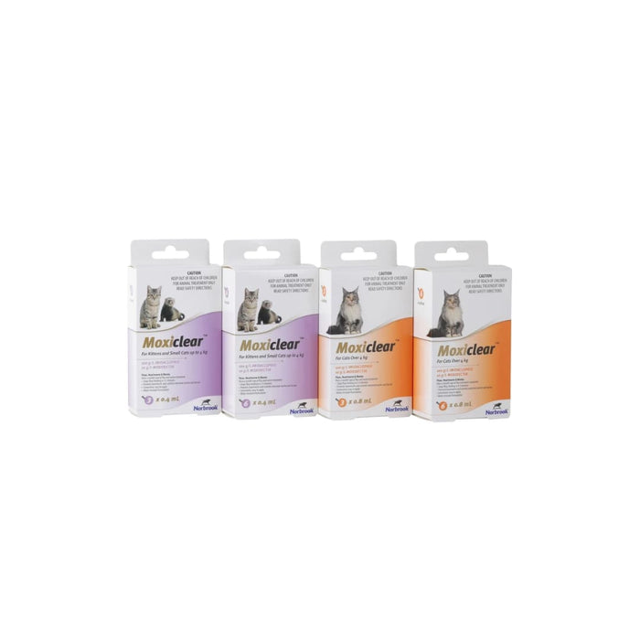 Moxiclear Flea & Worming Spot Treatment（Over 4KG） - Cat