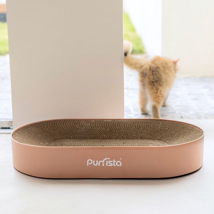 Purrista XL Curved Cat Scratcher | My Rainbow Pets | Pink