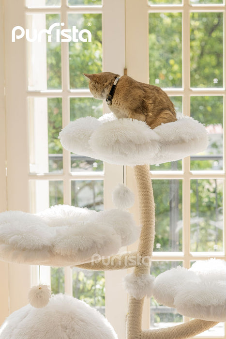 120cm Purrista Mushroom Ice Cream Cat Tree - White