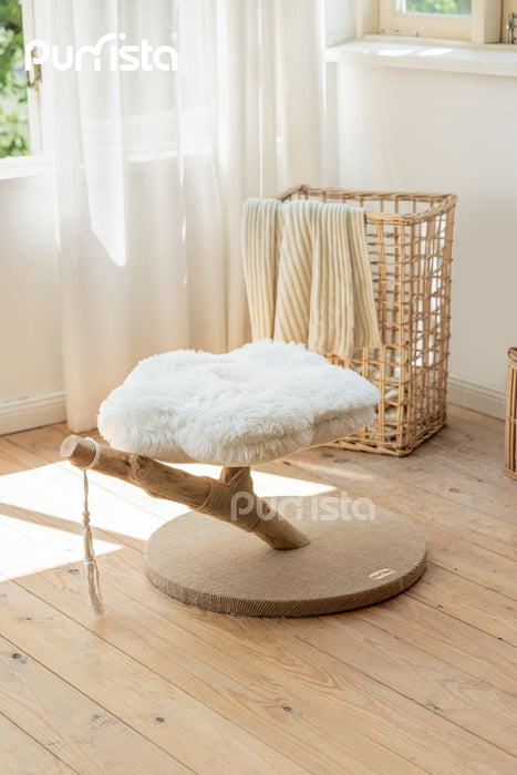 60cm Purrista Natural Wood Cloud Cat Tree