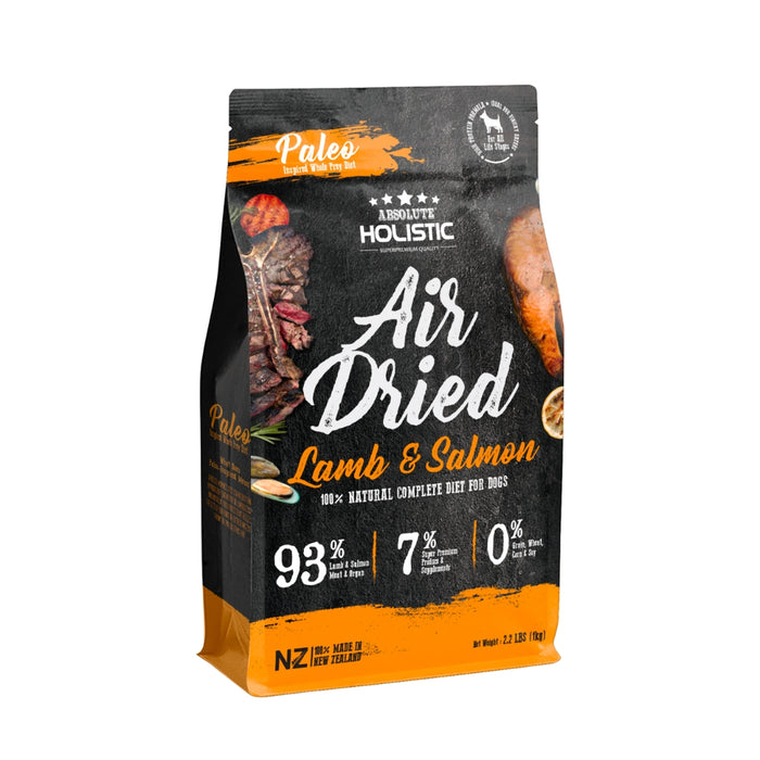 Absolute Holistic Air Dried Dog Food Lamb Salmon 1KG - 05