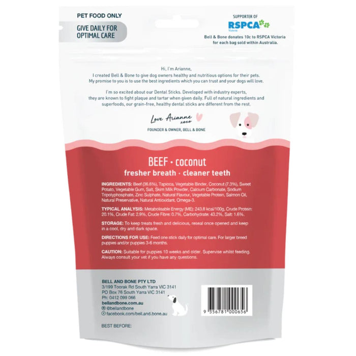 Bell & Bone Beef and Coconut Puppy Dental Chews 02