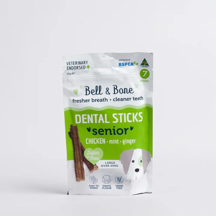 Bell & Bone Chicken, Mint and Ginger Senior Dog Dental Sticks -02