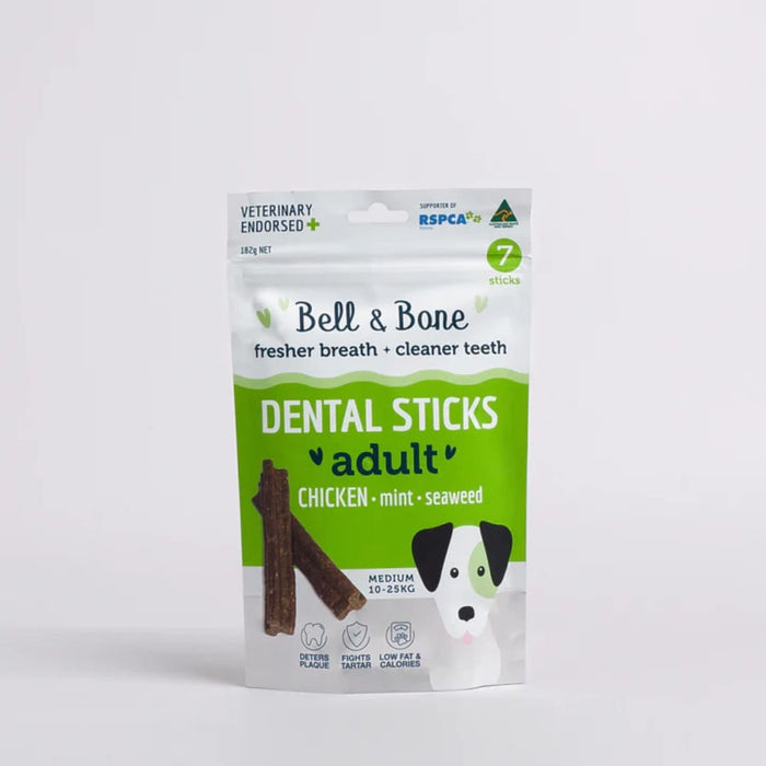 Bell & Bone Chicken Mint and Seaweed Adult Dog Dental Sticks 02