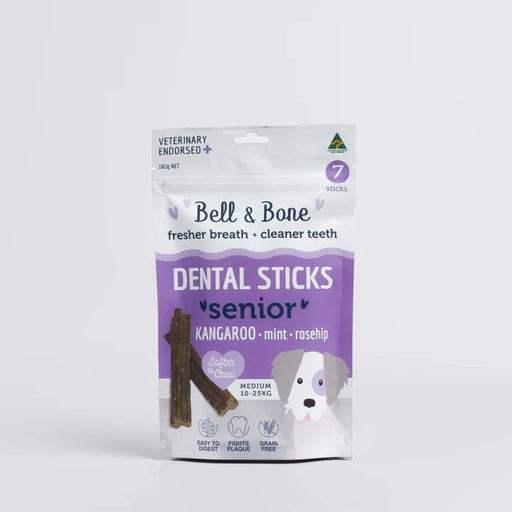 Bell & Bone Kangaroo Mint and Rosehip Senior Dog Dental Sticks 01