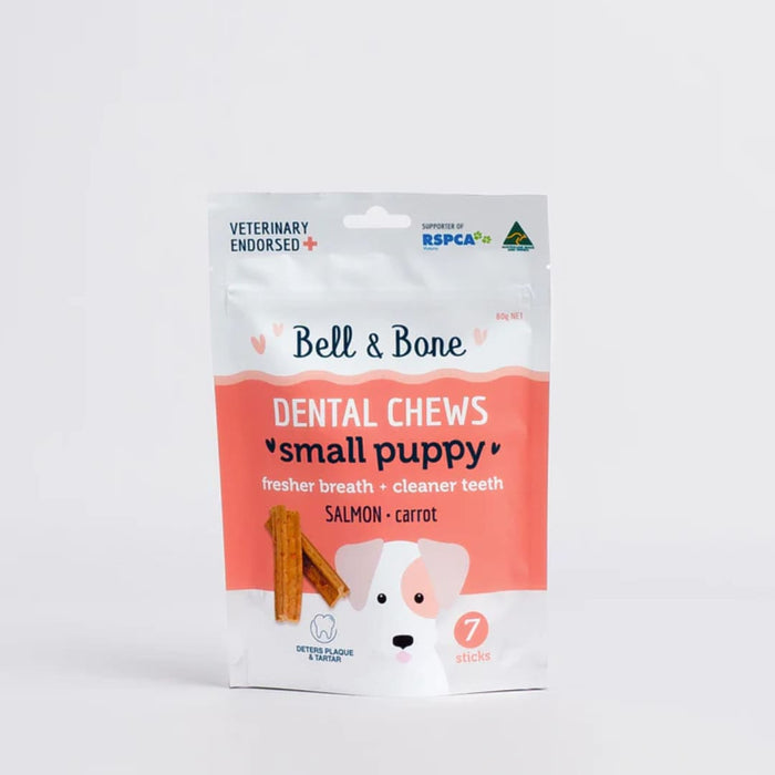 Bell & Bone Salmon and Carrot Puppy Dental Chews 01