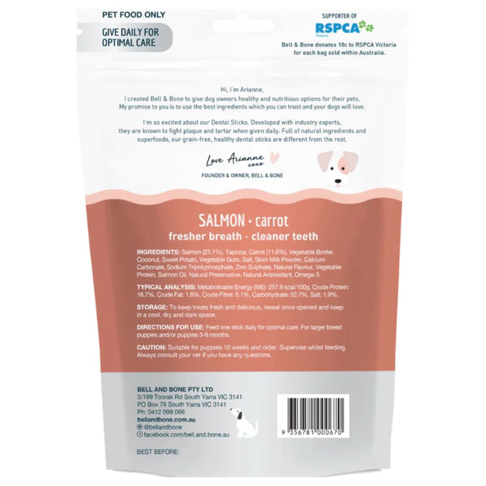 Bell & Bone Salmon and Carrot Puppy Dental Chews 03