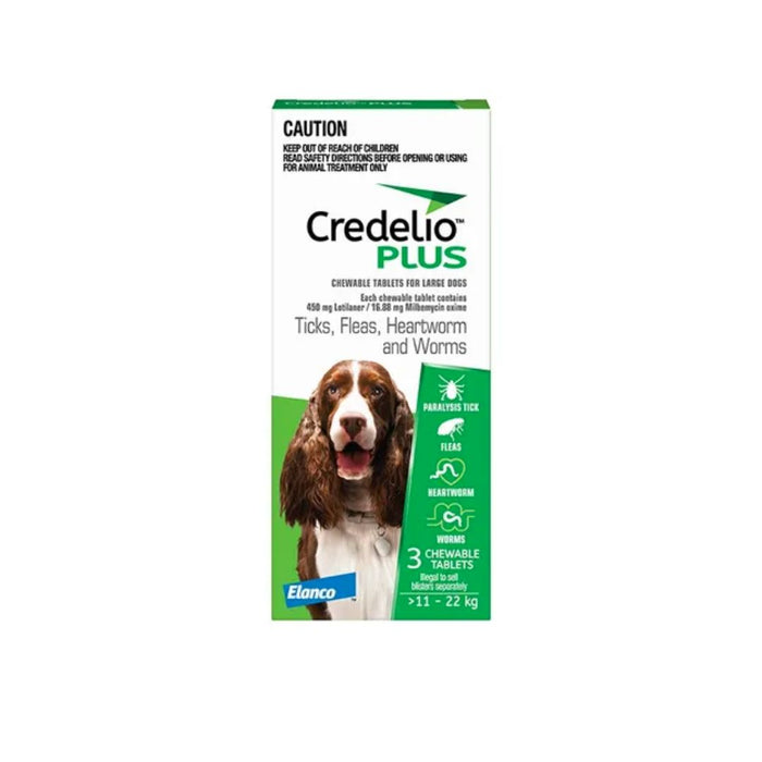 CREDELIO PLUS for Dogs 11-22KG - LARGE