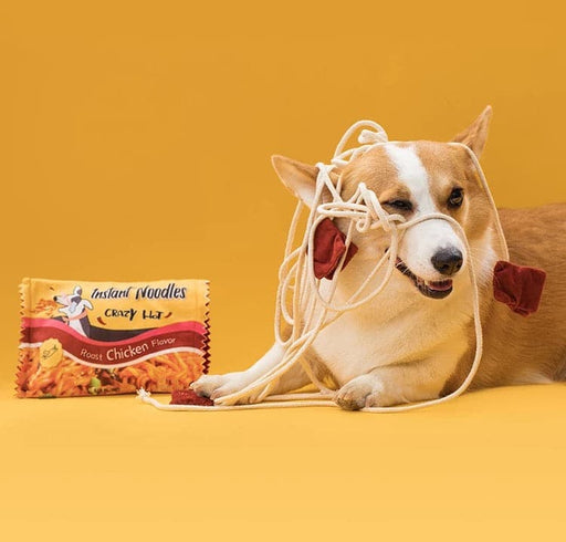 Creative fun instant noodles dog toys molar bite resistant