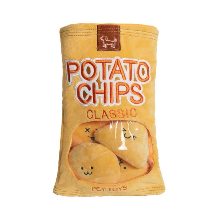 Creative potato chips dog toys Sound teeth grinding toys