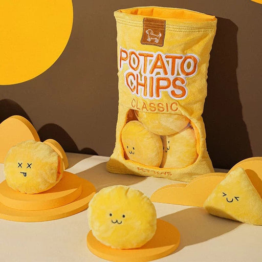 Creative potato chips dog toys Sound teeth grinding toys