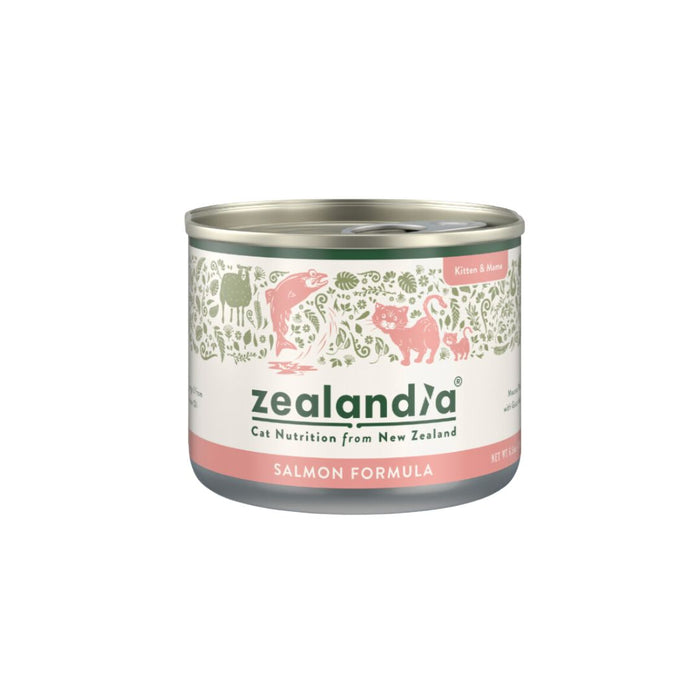 ZEALANDIA Grain Free Mousse Pate Salmon Kitten & Mama Cat Wet Food - 170g