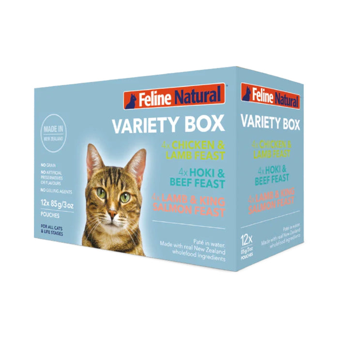 Feline Natural Cat Canned Food - Variety Pack - 85g Pouch