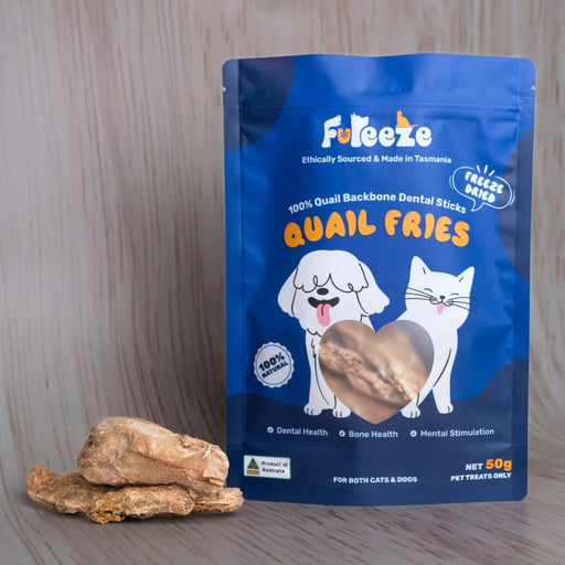 Fureeze™ -Freeze Dried -Quail Fries Backbones - 50g