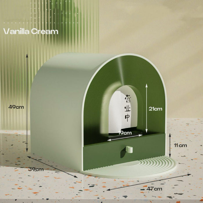 West Coast | Natural Fresh Enclosed Cat Litter Box｜Green