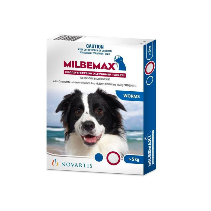 MILBEMAX DOG OVER 5KG BODY WEIGHT - 2 TABS