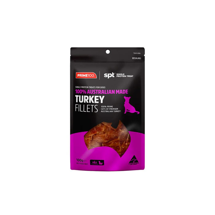 Prime100 - SPD™ Turkey Fillets Dog Treats - 100g