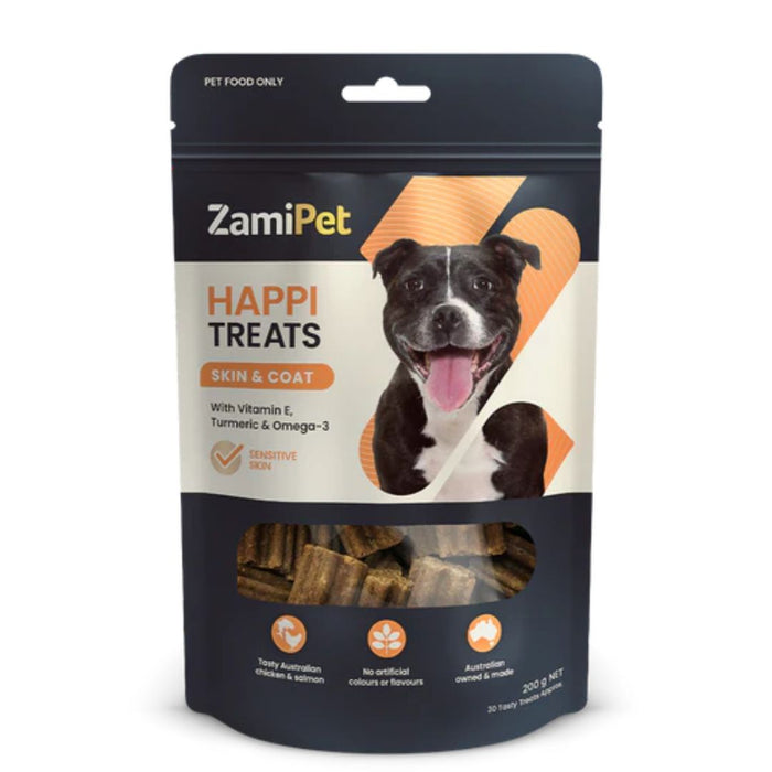 ZamiPet HappiTreats Skin & Coat 200G - 30 Chews