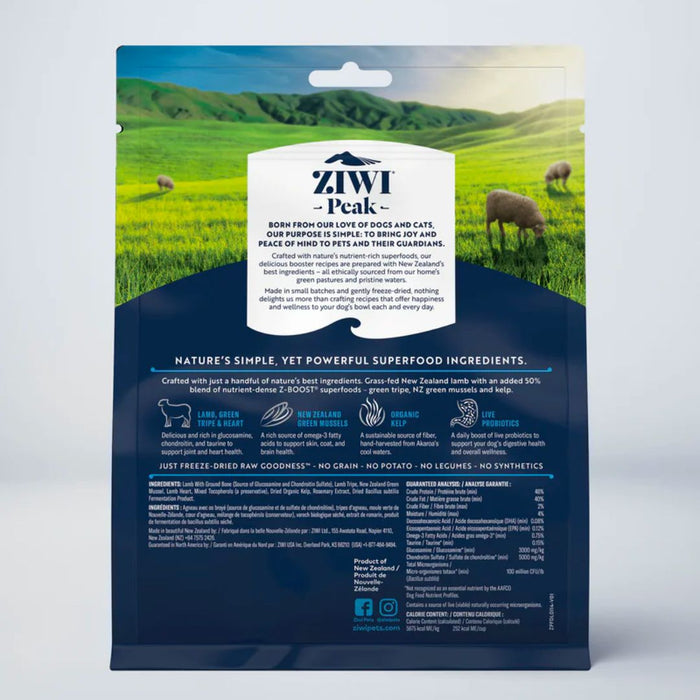 ZIWI PEAK Freeze-dried boosters - Raw Superboost Lamb  - Dog