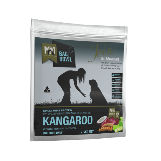 MEALS FOR MUTTS SINGLE PROTEIN GRAIN FREE KANGAROO- 2.5kg my rainbow pet