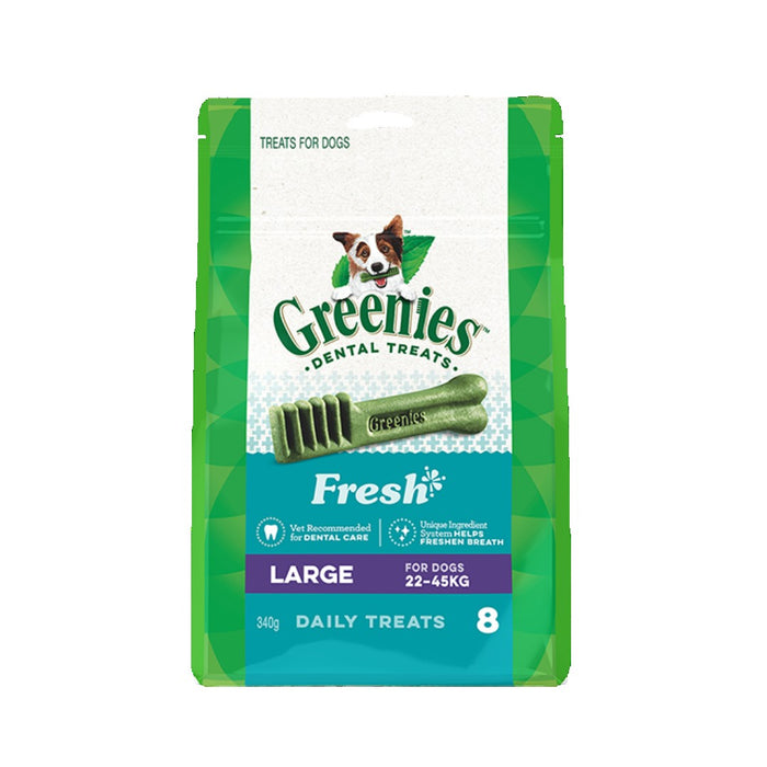 Greenies Dog Dental Chews - Freshmint Large Pk8 - 340g my rainbow pet