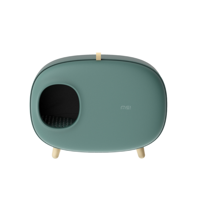 MAKESURE | Cat litter box fully enclosed XL with drawer | Moss Green my rainbow pet