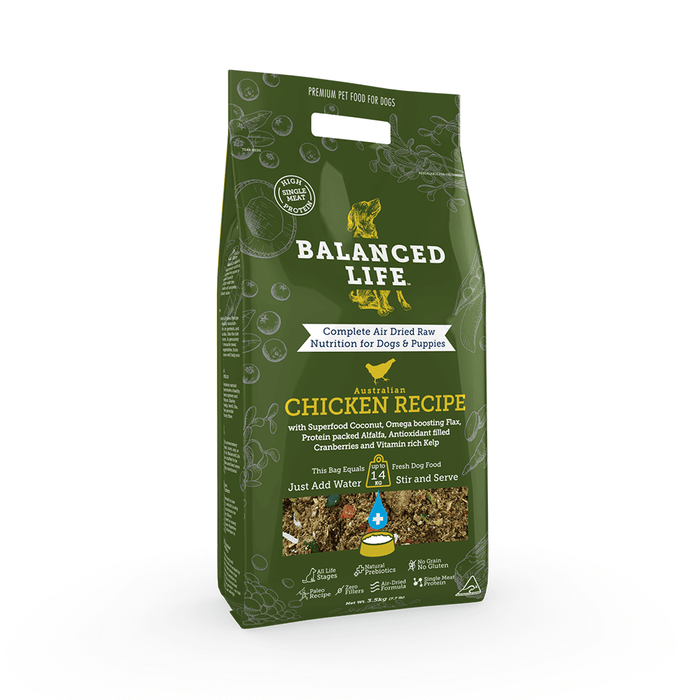 BALANCED LIFE Chicken Dry Dog Food my rainbow pet