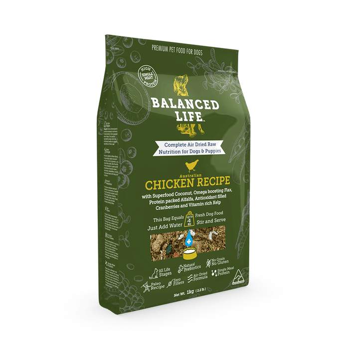 BALANCED LIFE Chicken Dry Dog Food my rainbow pet