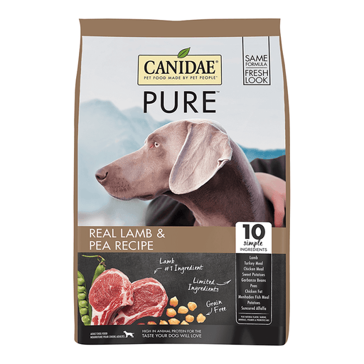 CANIDAE Grain Free Pure Elements Real Lamb Pea Dog Dry Food - 5.4kg my rainbow pet