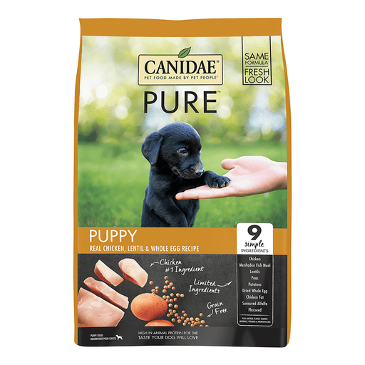 CANIDAE Puppy Pure Chicken Lentil & Egg Dog Dry Food 5.4KG my rainbow pet